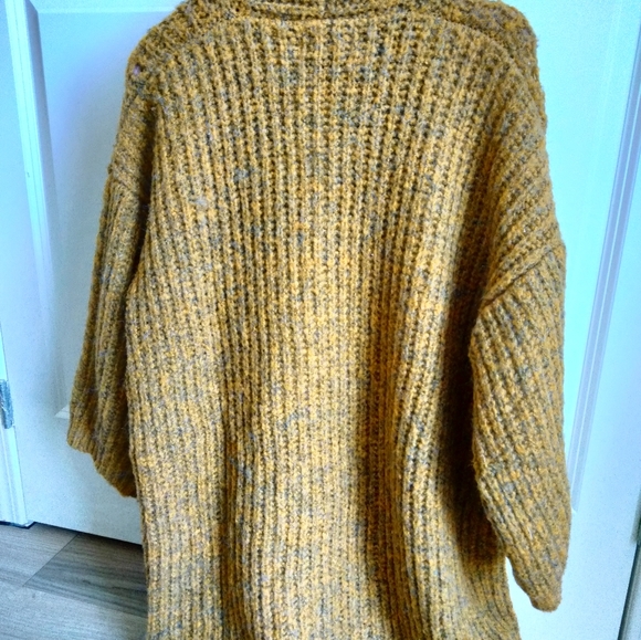 Mustard yellow fringe Cardigan from Anthropologie O/S - Picture 2 of 9